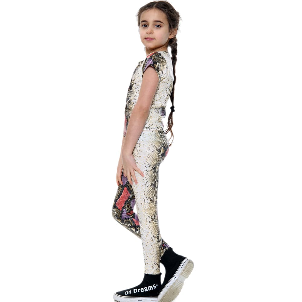 Girls Snake Crop Top & Outfit