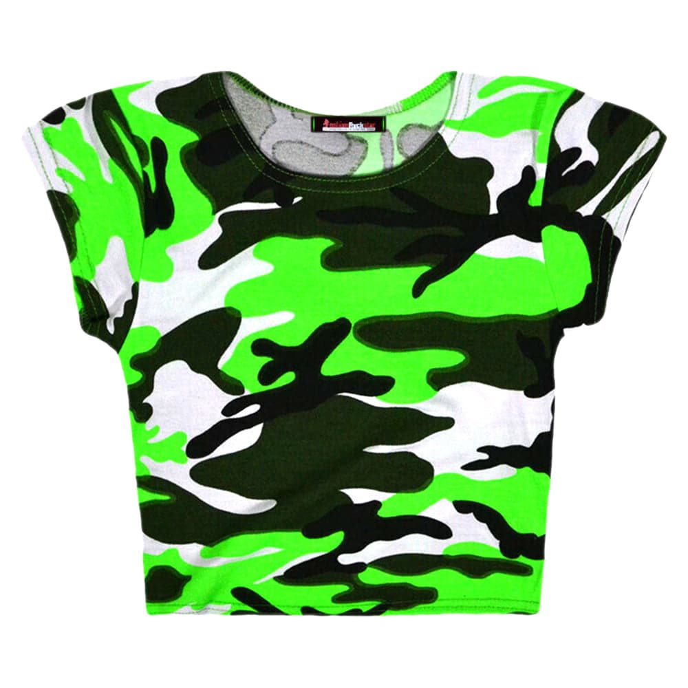 Girls Neon Camouflage Outfits