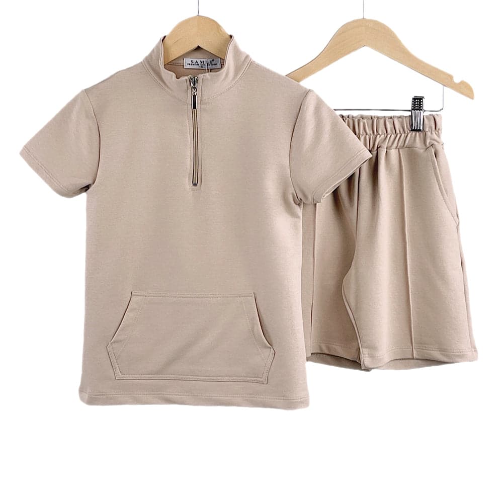 Boys Loungewear T-Shirt & Shorts Set Turtle Neck Outfits