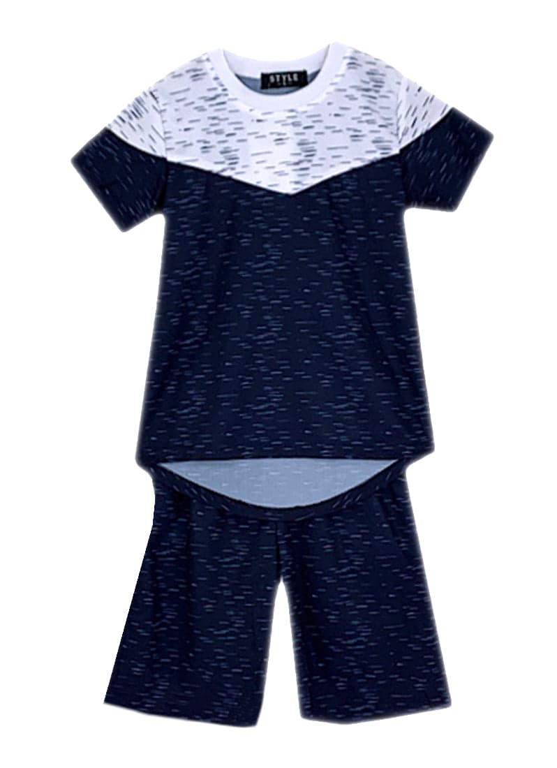 Boys Two Toned T-Shirt & Shorts Set
