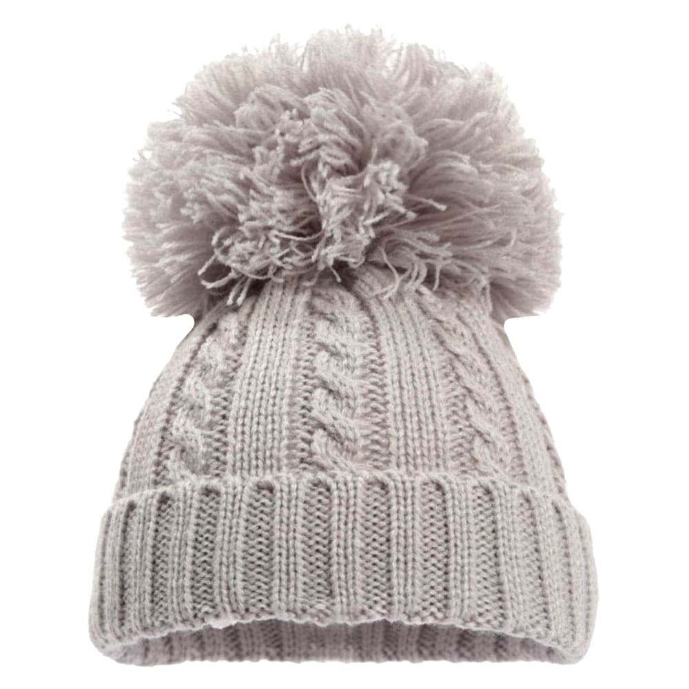 Baby Knitted Winter Pom Pom Hats & Mittens