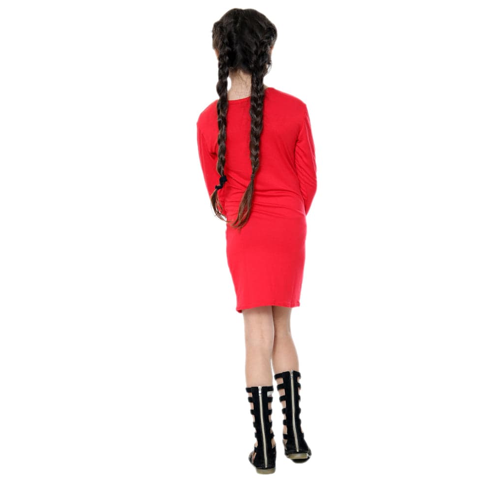 Girls Long Sleeve Bodycon Midi Dress