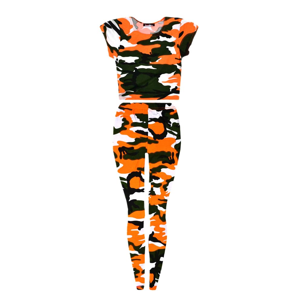 Girls Neon Camouflage Outfits