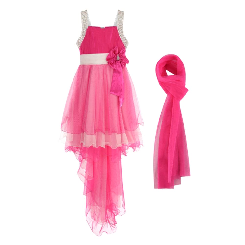 Girls Bridesmaids Long Party Dress