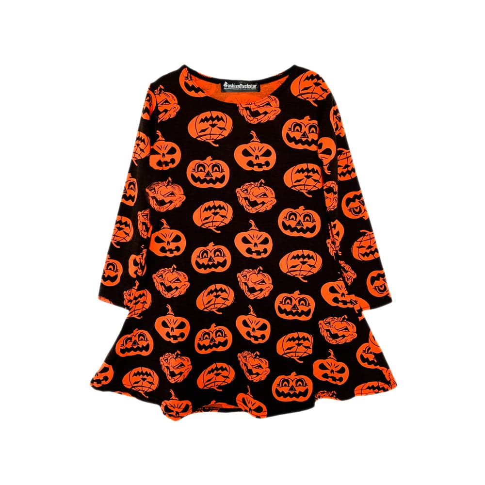 Girls Halloween Swing Dress