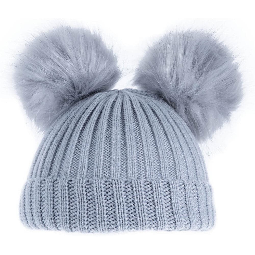 Baby Knitted Pom Pom Hat Boy Girl Winter Bobble Mummy Daddy Prince Princess 0-12