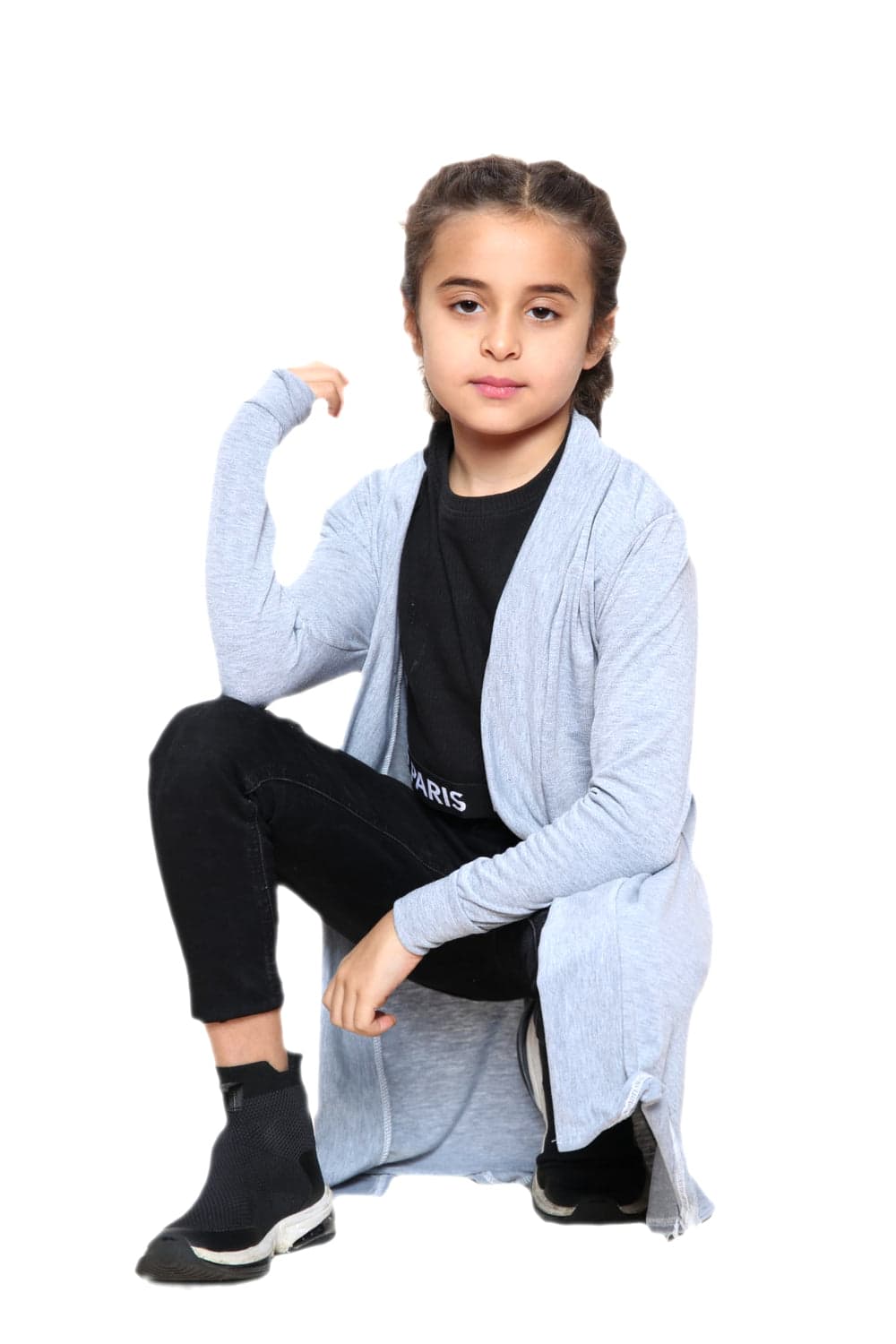 Girls Long Boyfriend Cardigan
