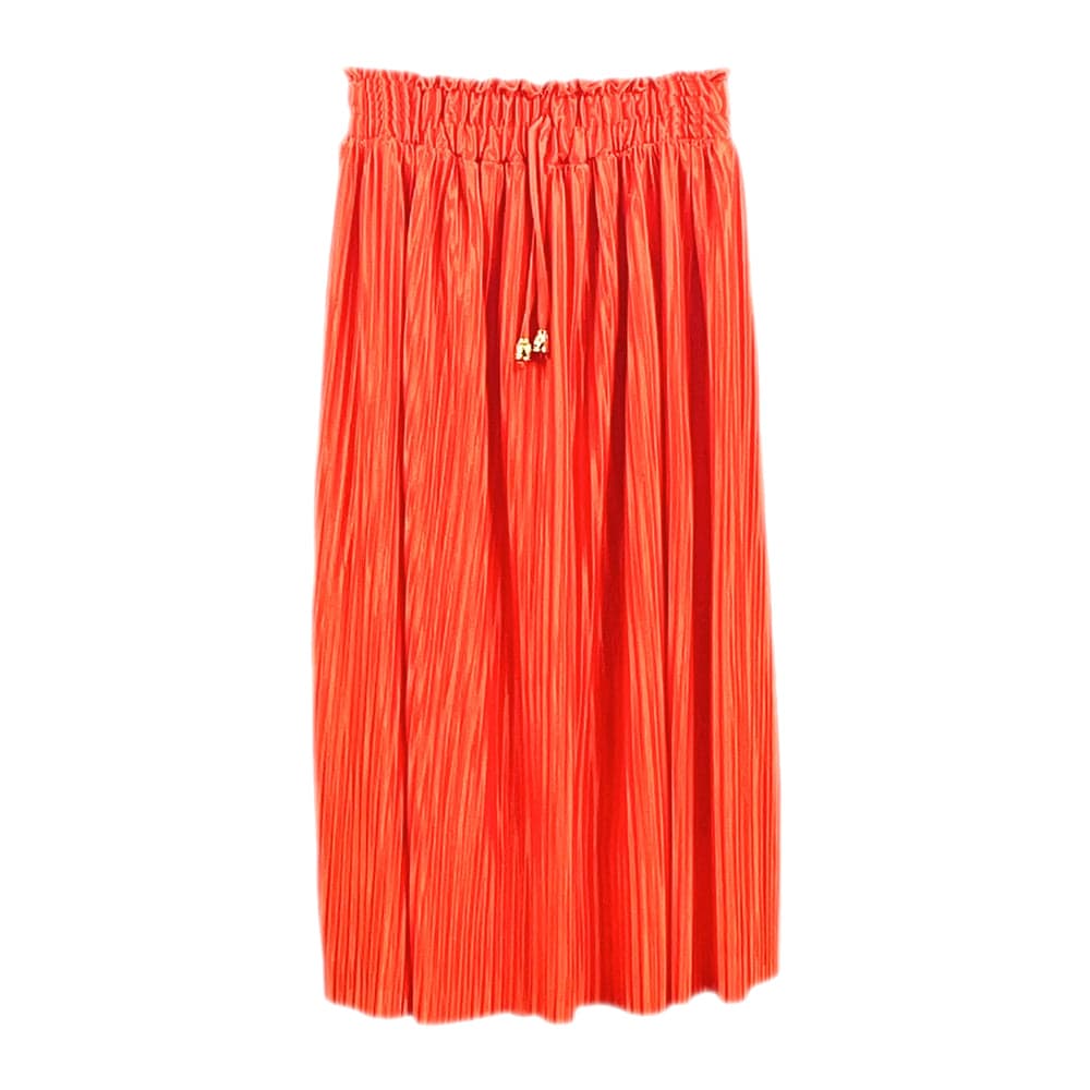 Girls Pleated Midi Skirt