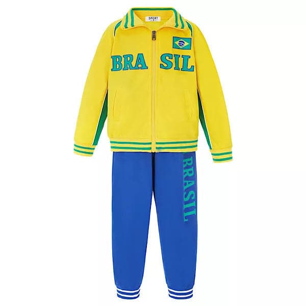 Boys Sports Tracksuit Outfit Kit Top Trousers England Football Soccer