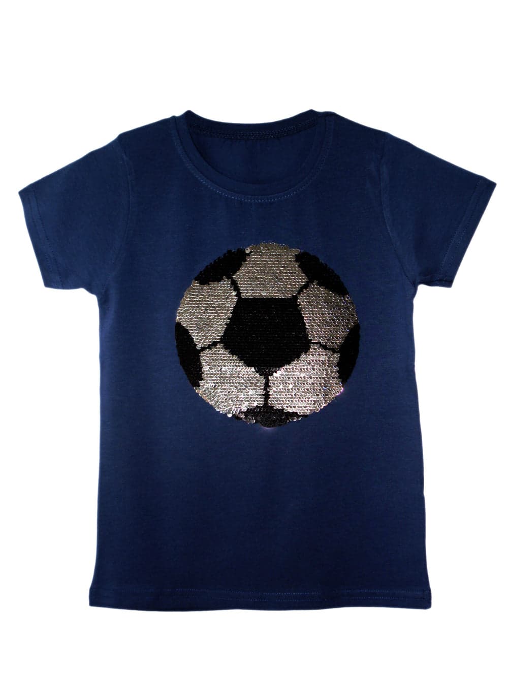 Kids Tiger & Football Brush Changing Sequin T-Shirts