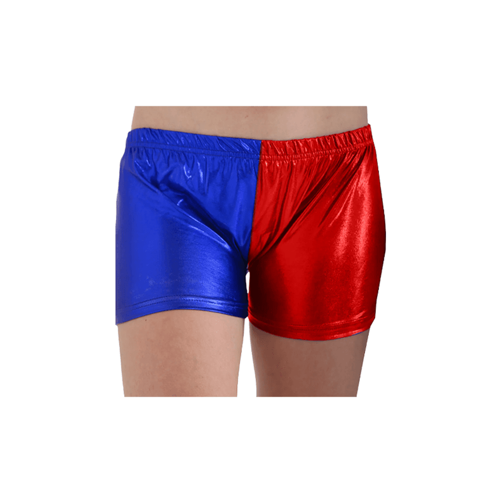 Girls Hot Pants Red Blue 3 -14