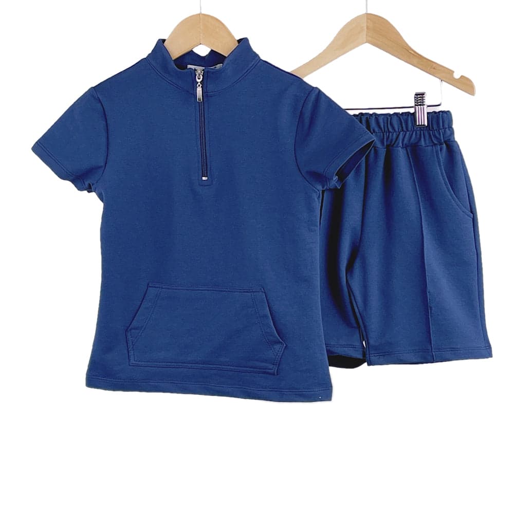 Boys Loungewear T-Shirt & Shorts Set Turtle Neck Outfits