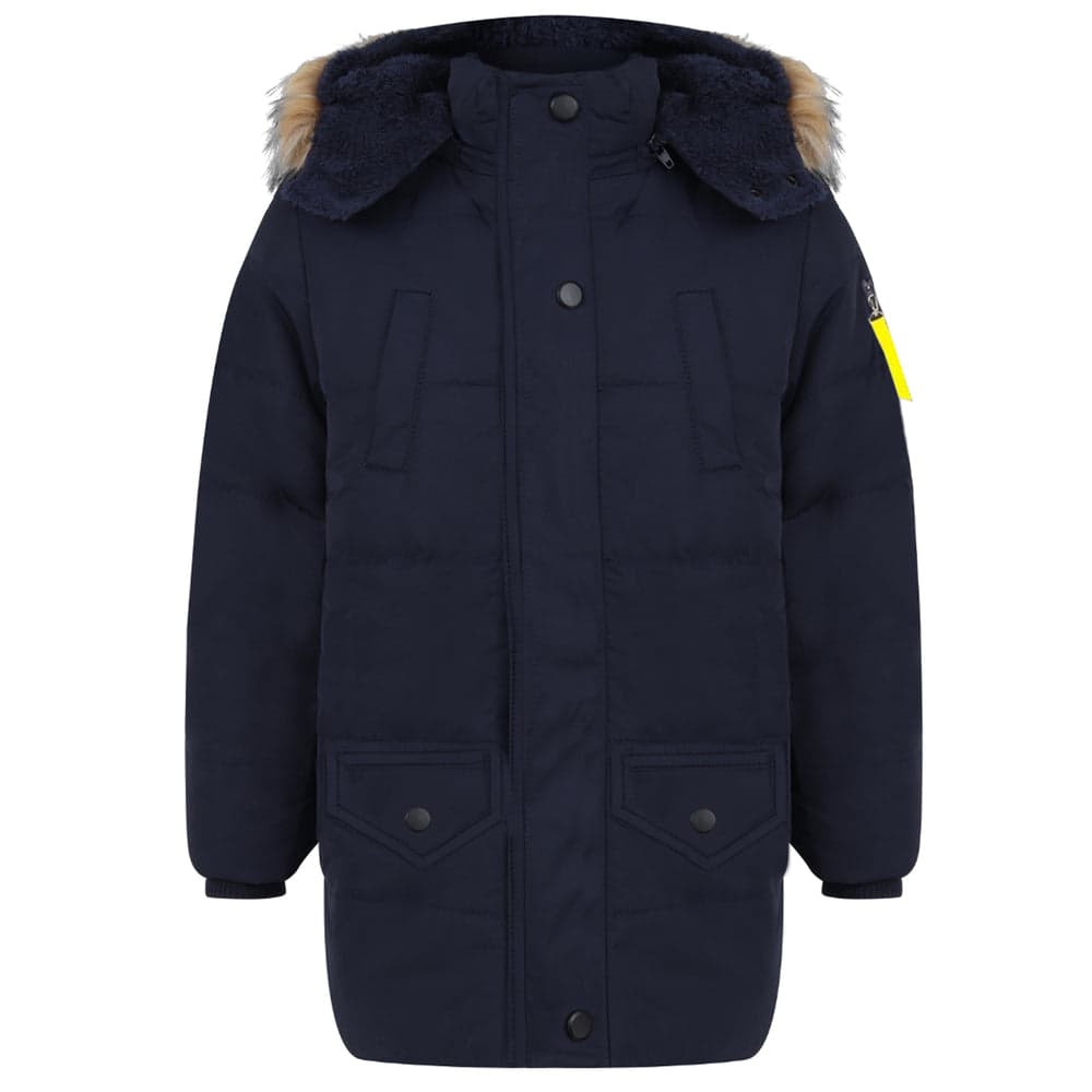Boys Parka Winter Faux Fur Hooded Coats