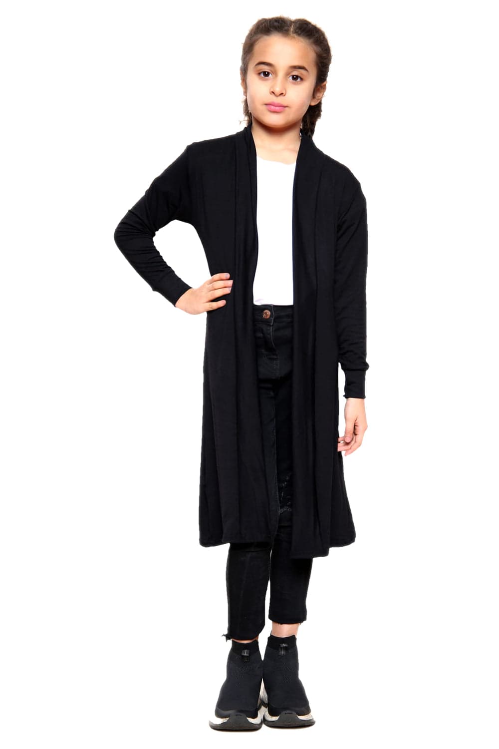 Girls Long Boyfriend Cardigan