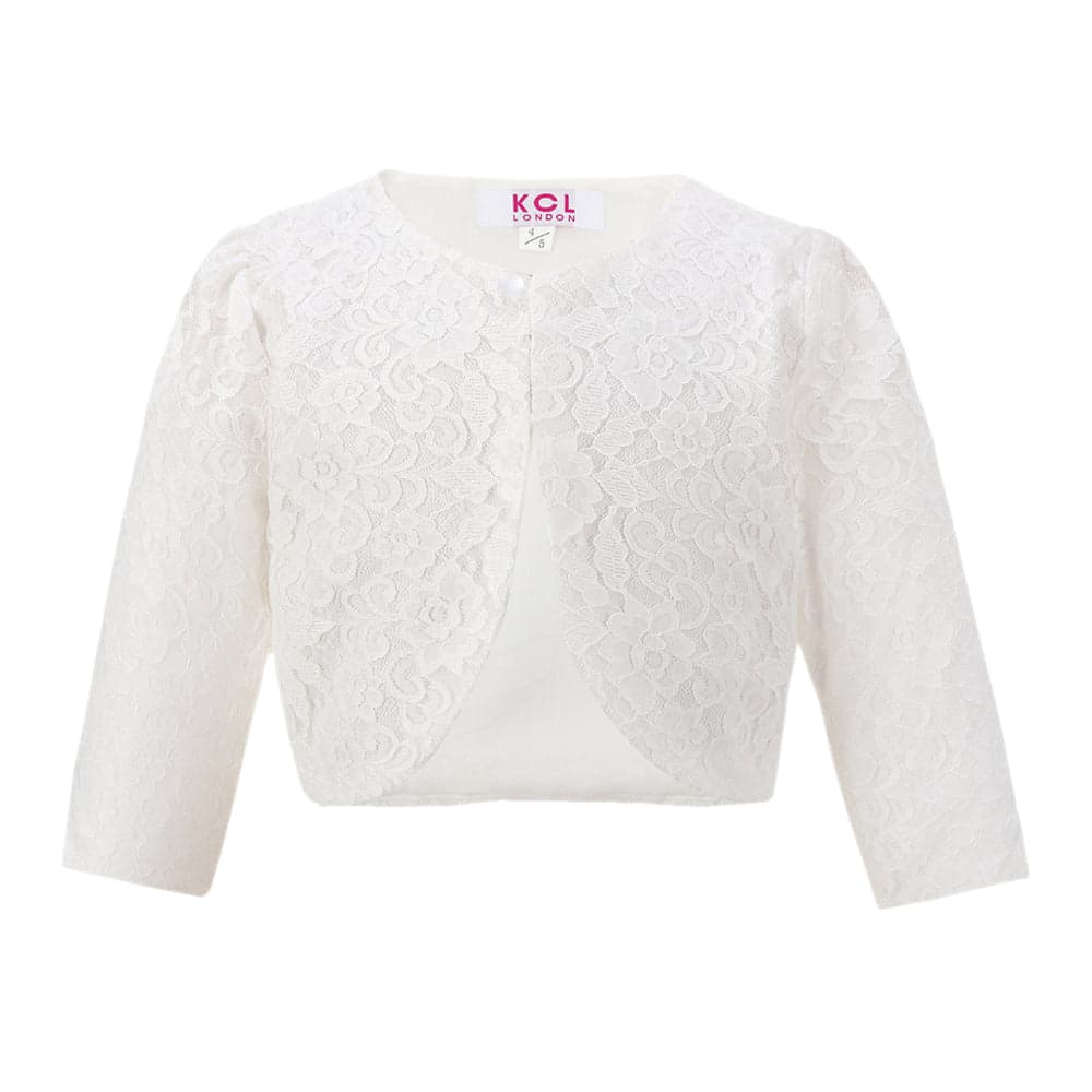 Girls Lace Bolero Floral Shrug