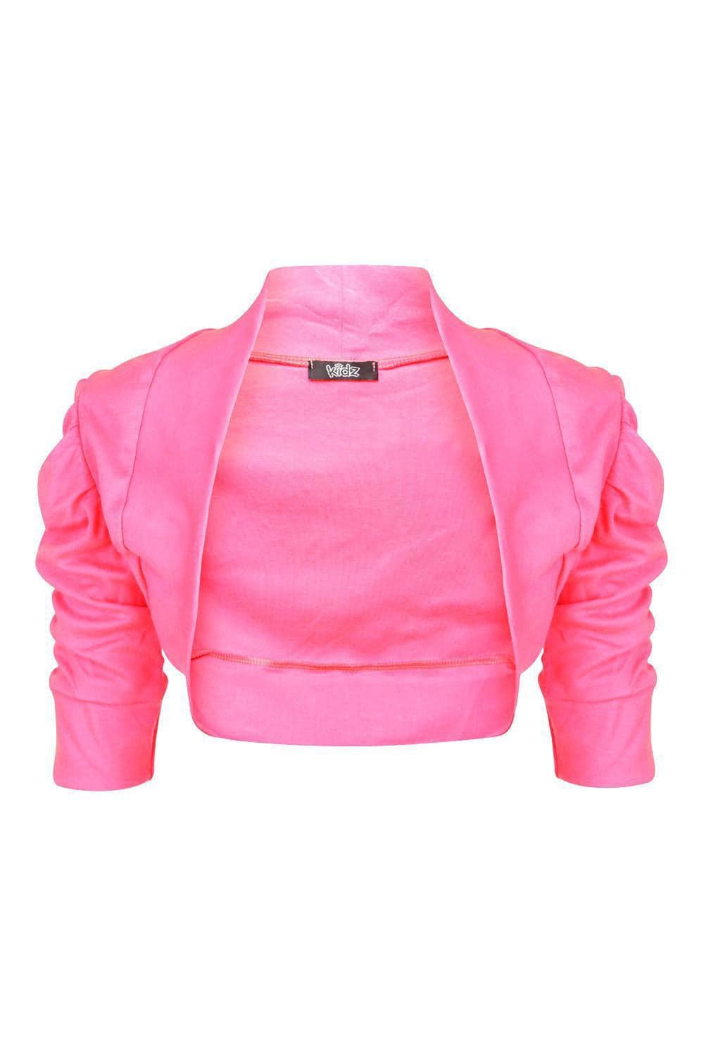 Girls Ruched Sleeve Bolero
