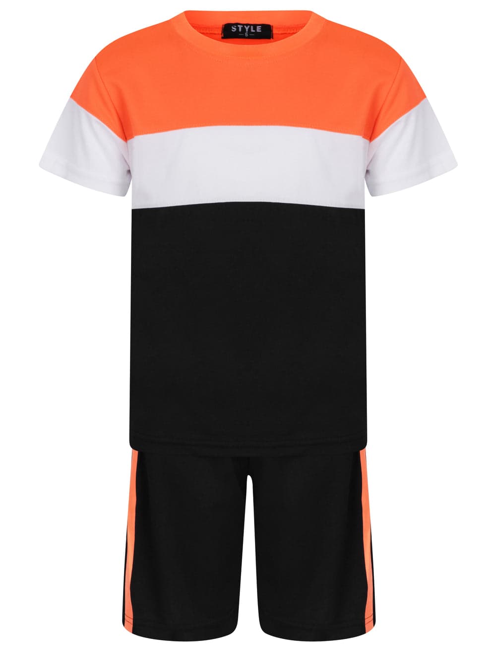 Boys Two Toned T-Shirt & Shorts Set