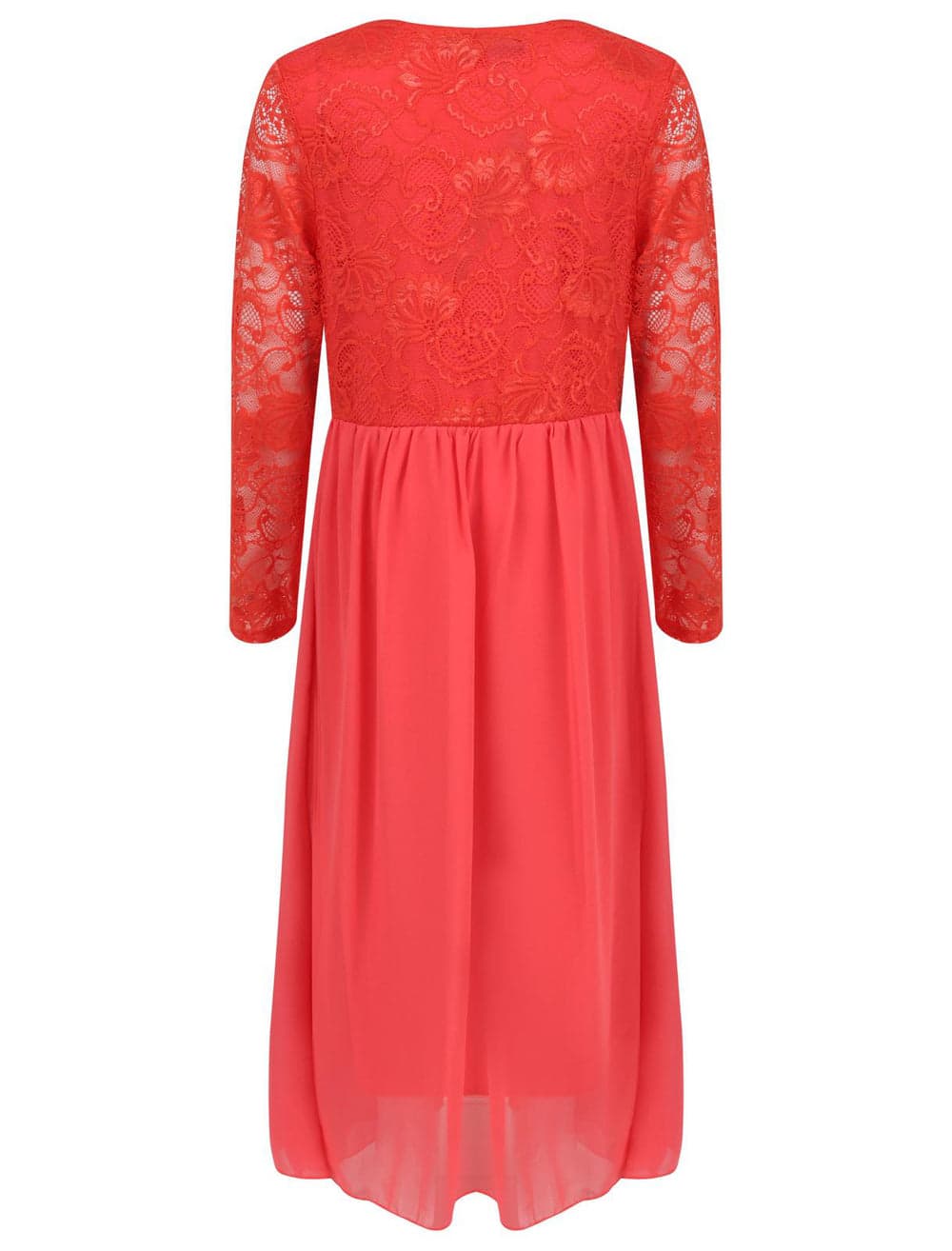 Girls Floral Lace Maxi Dress