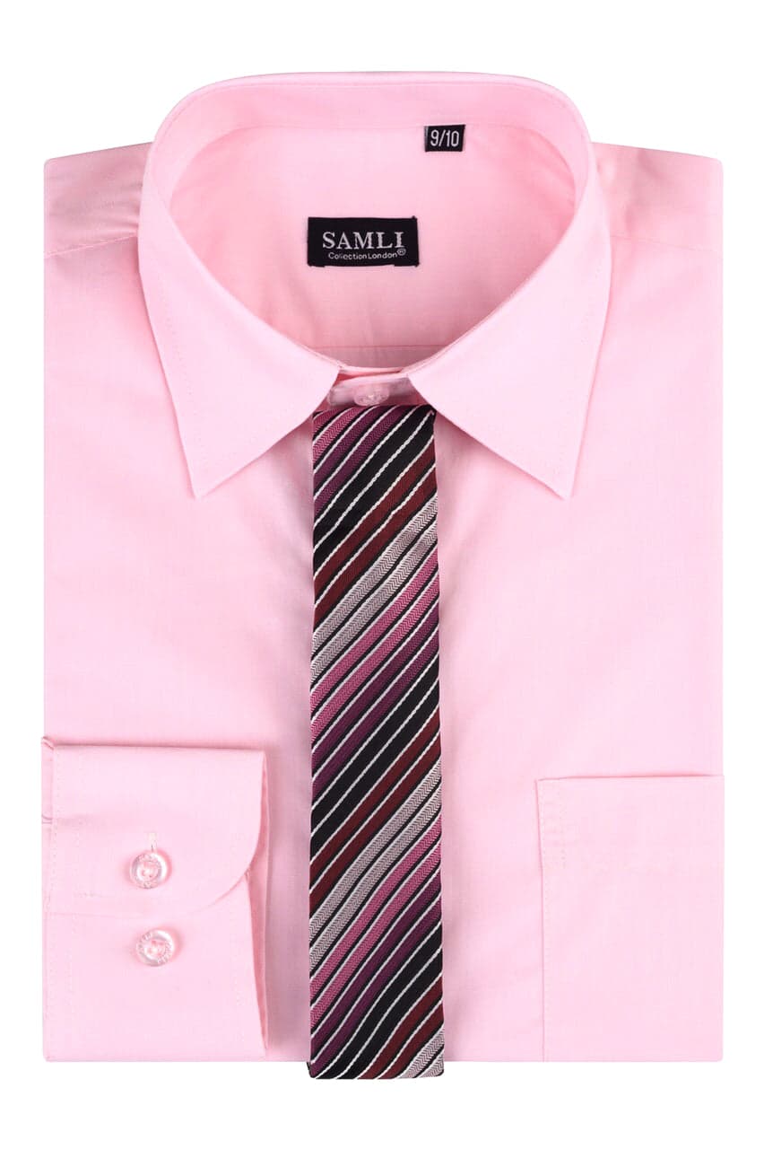 Boys Formal Shirt with Tie in Gift Box