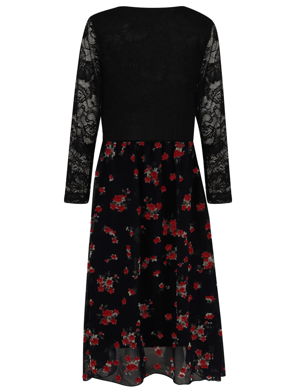 Girls Asymmetrical Floral Maxi Dresses