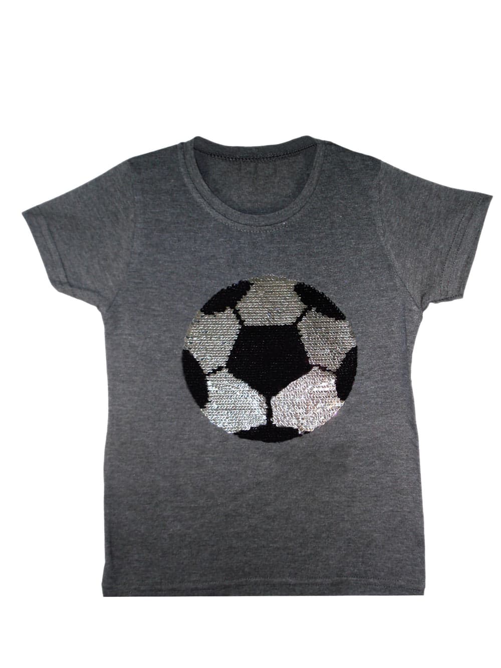 Kids Tiger & Football Brush Changing Sequin T-Shirts