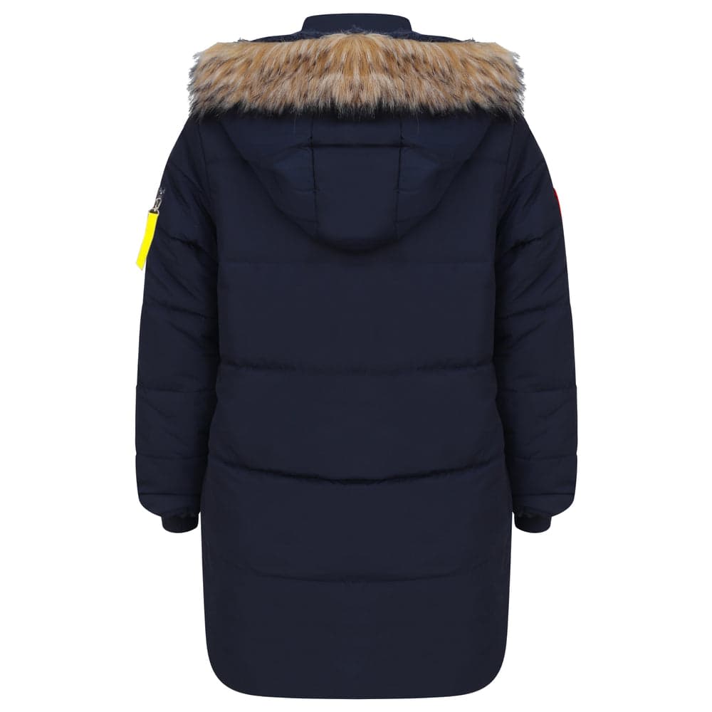 Boys Parka Winter Faux Fur Hooded Coats