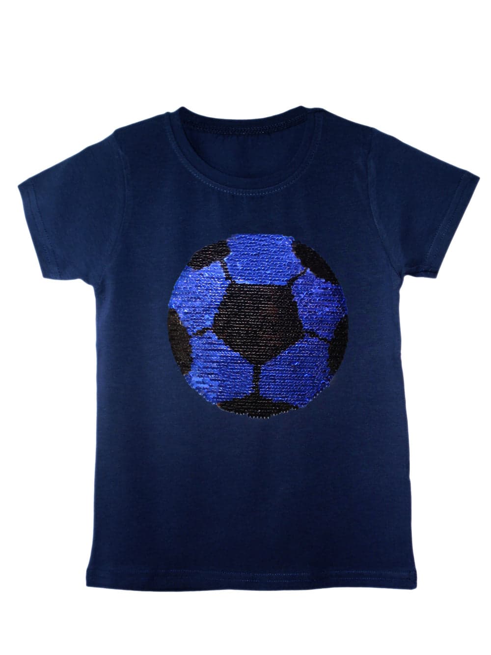 Kids Tiger & Football Brush Changing Sequin T-Shirts