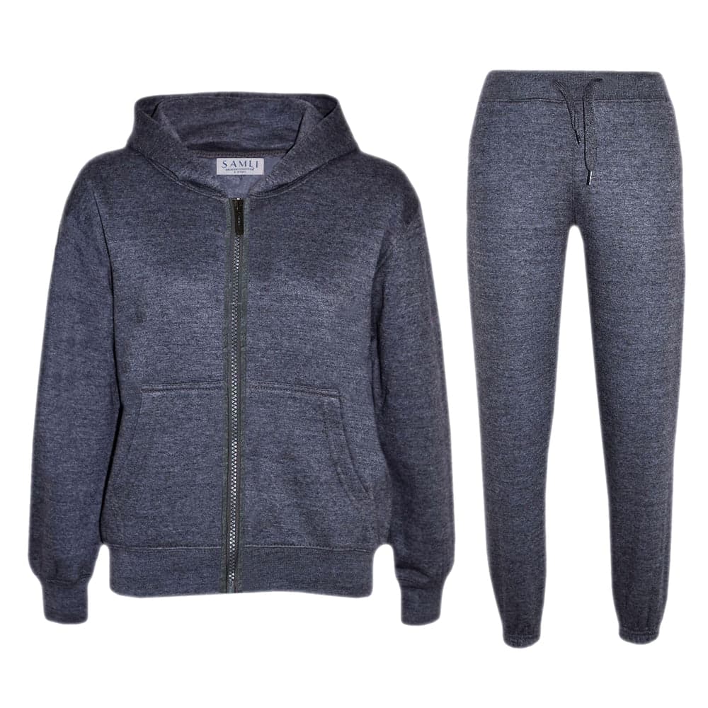 Boys Zip Up Fleece Hooded Tracksuits