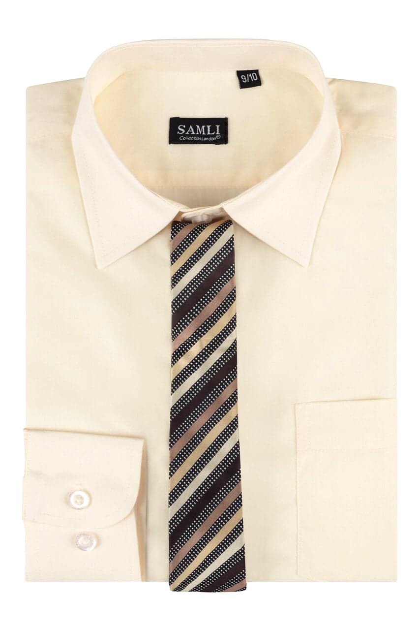 Boys Formal Shirt with Tie in Gift Box