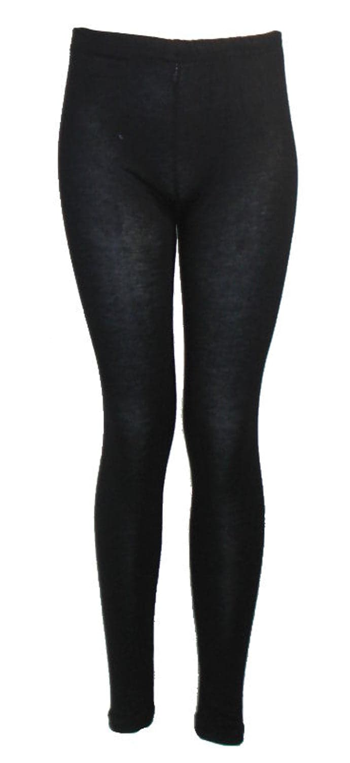 Girls Plain Cotton Leggings