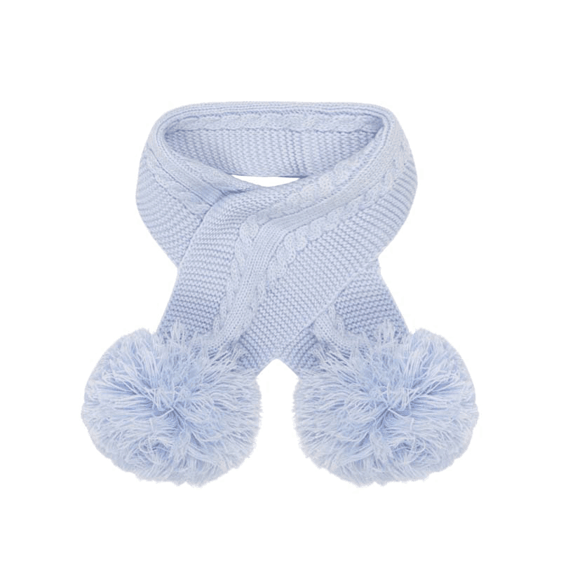 Soft Touch Baby Double Pom Pom Scarf Winter Warm Scarf