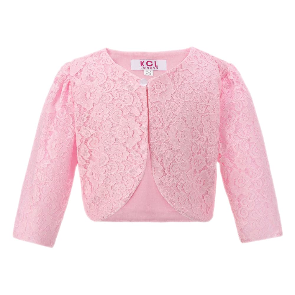 Girls Lace Bolero Floral Shrug