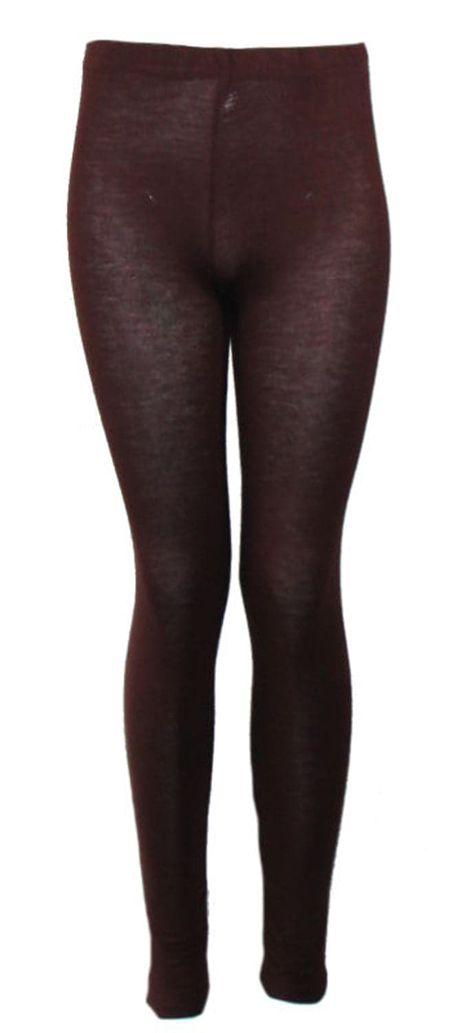 Girls Plain Cotton Leggings