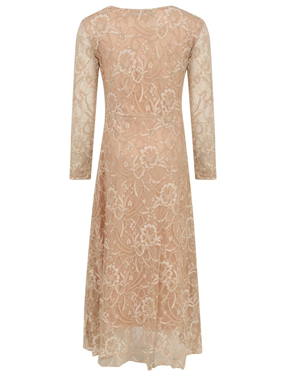 Girls Floral Lace Maxi Dress