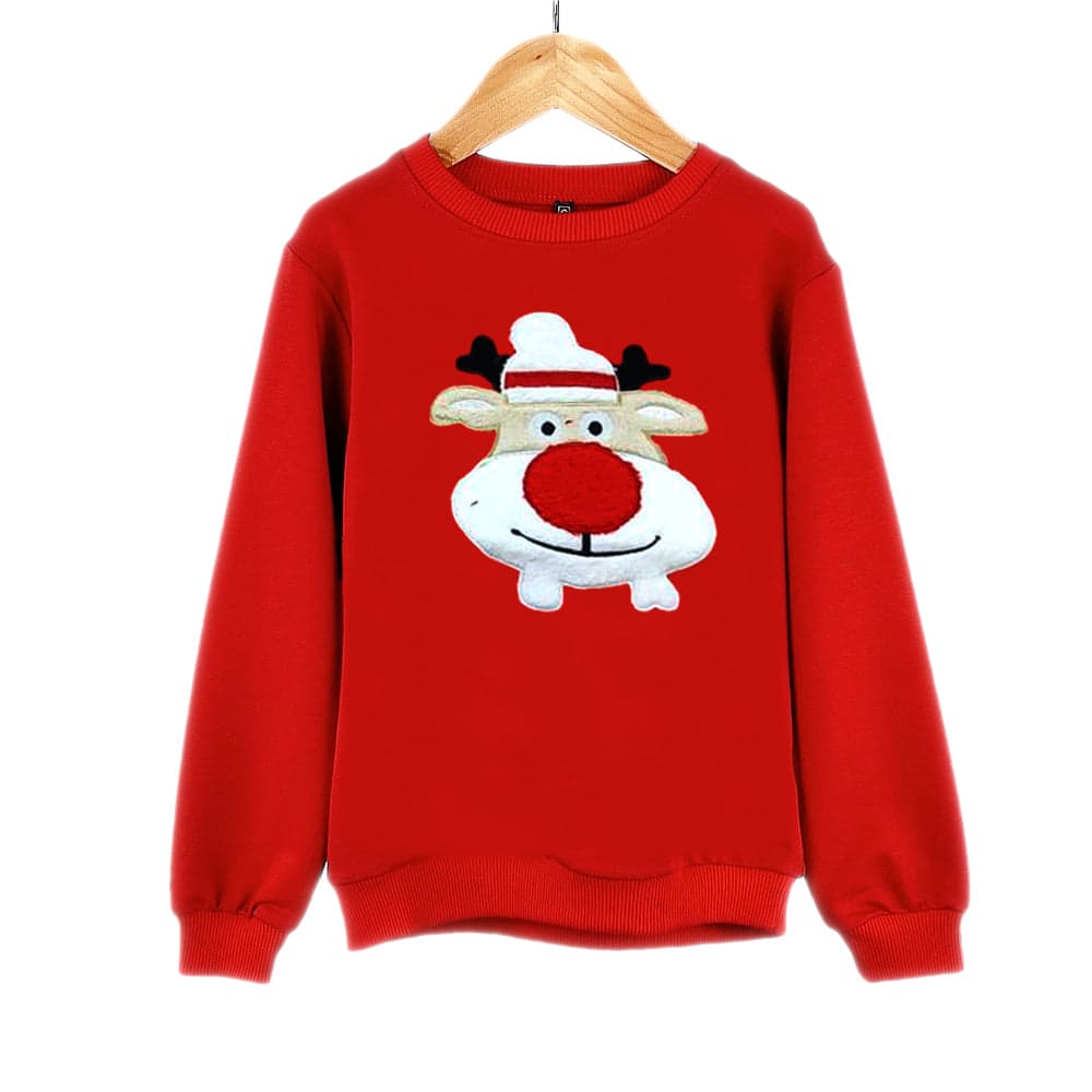 Kids Red Christmas Themed Sweatshirts