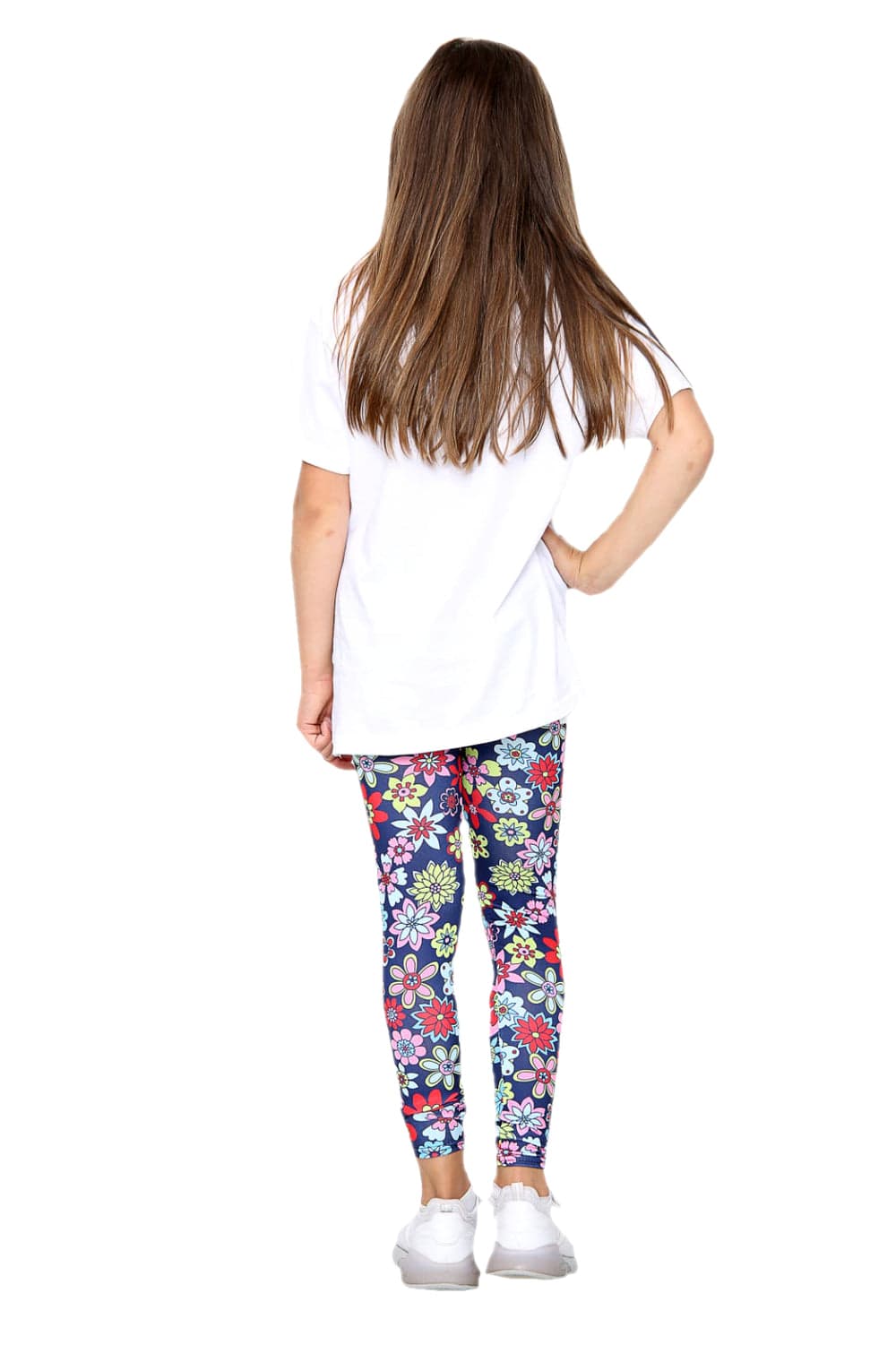 Girls Floral Leggings