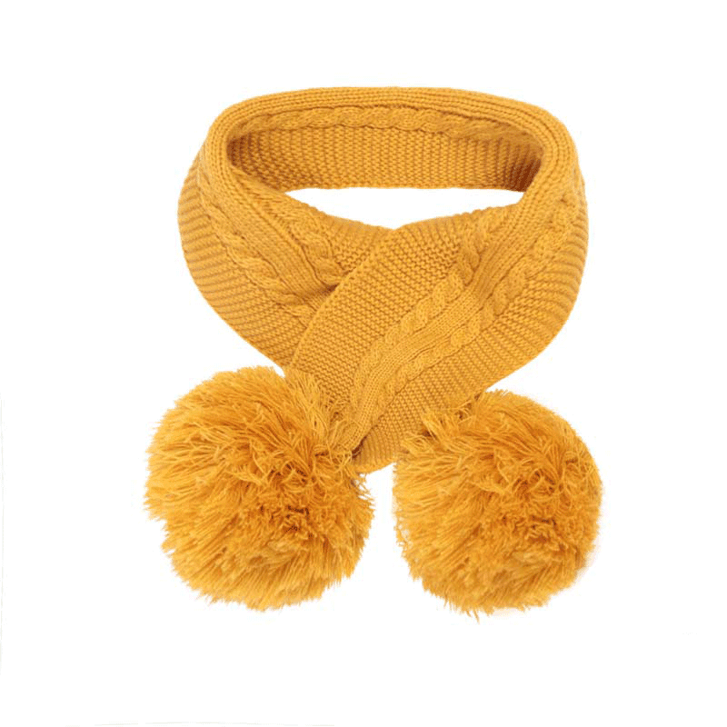 Soft Touch Baby Double Pom Pom Scarf Winter Warm Scarf