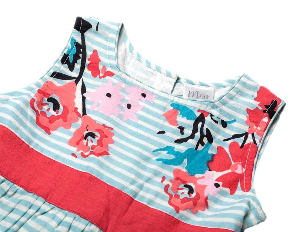 Girls Cotton Summer Patterned Dresses