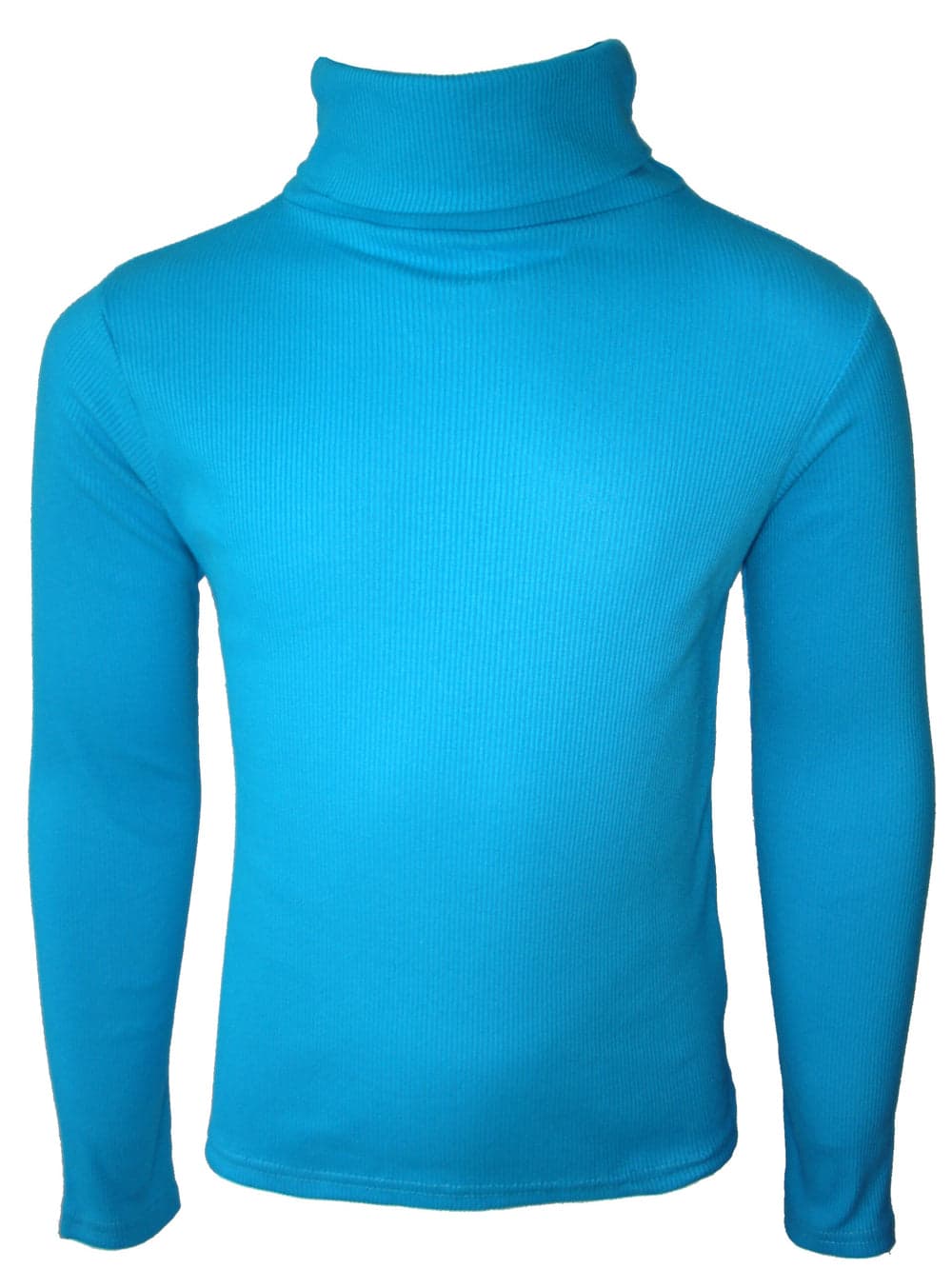 Girls Ribbed Polo Neck Tops