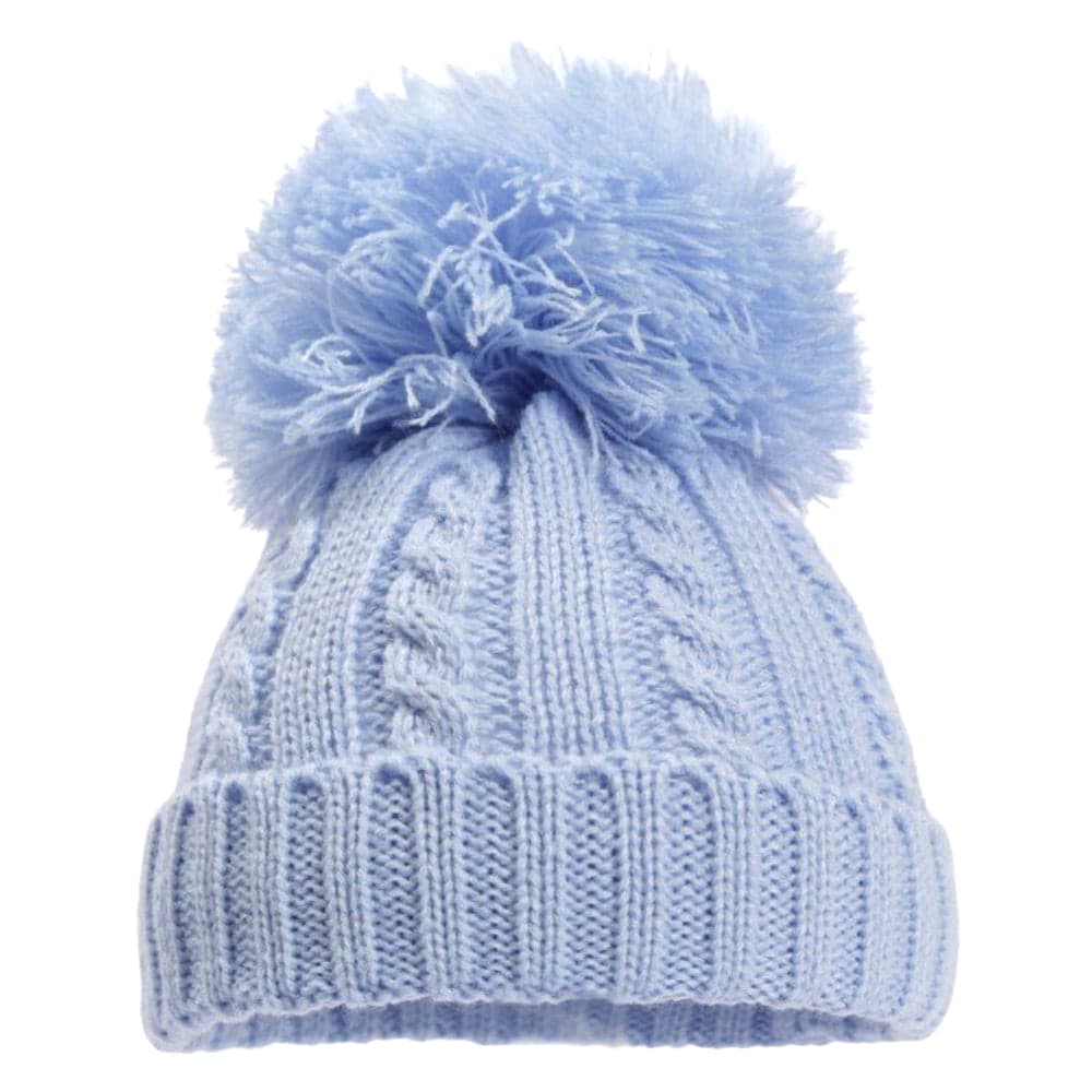 Baby Knitted Winter Pom Pom Hats & Mittens