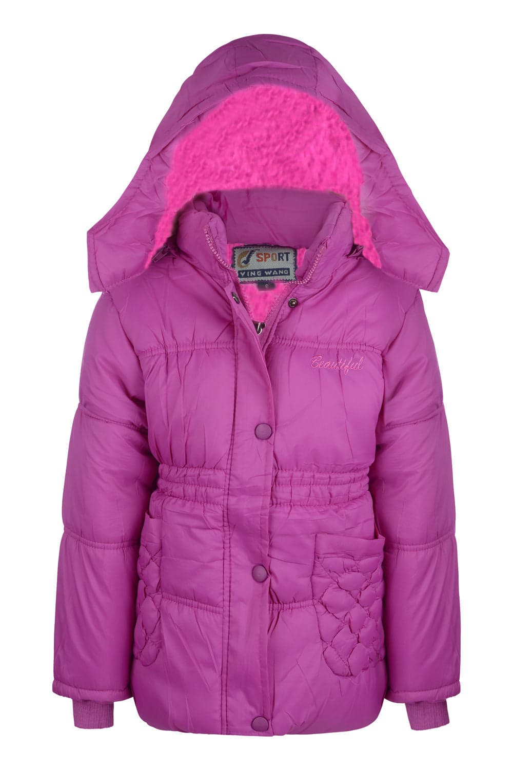 Girls Quilted School Jacket