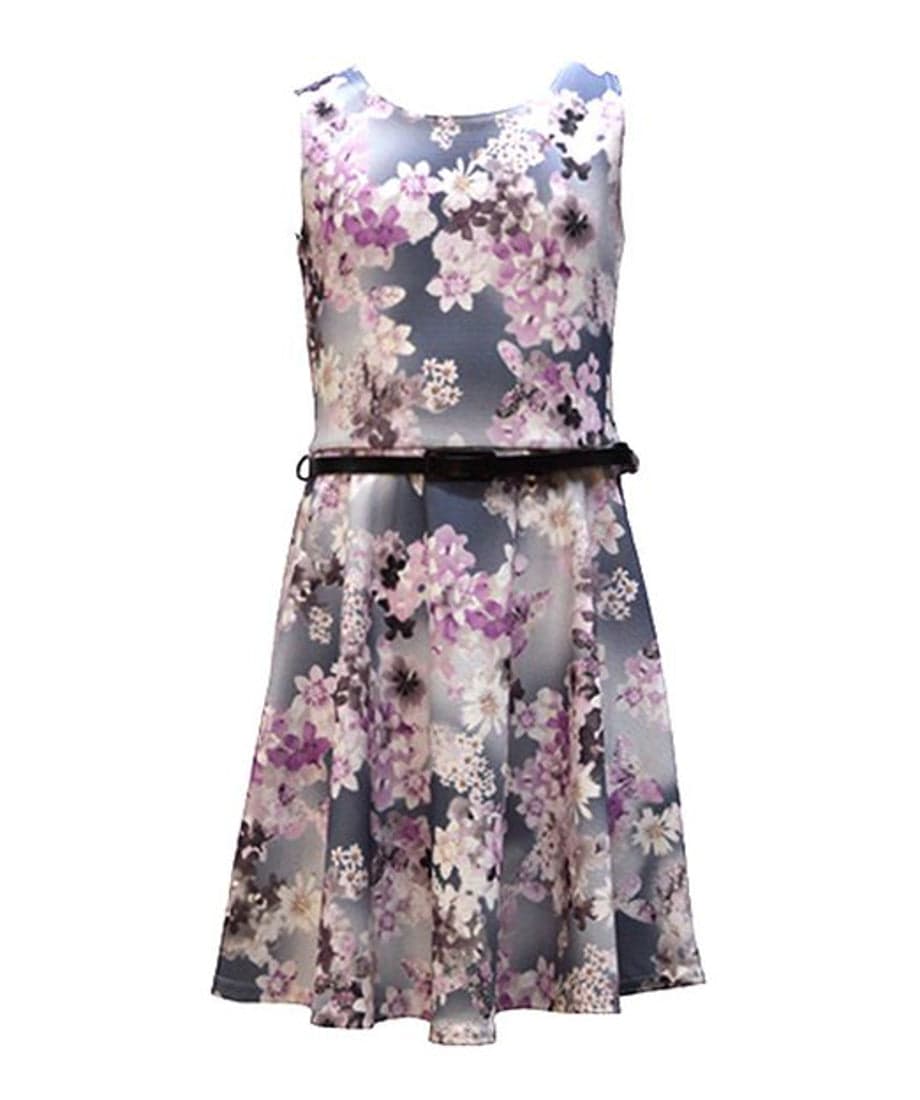 Girls Patterned Skater Dress