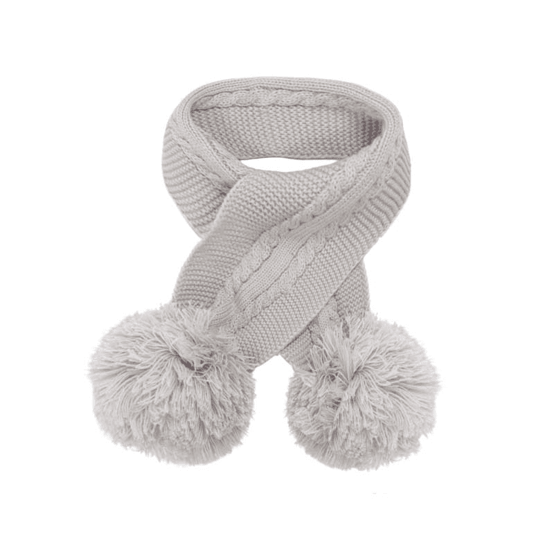 Soft Touch Baby Double Pom Pom Scarf Winter Warm Scarf
