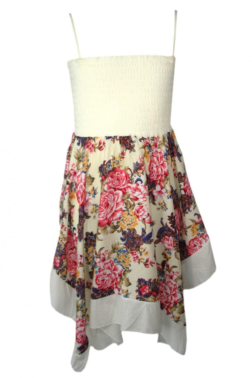 Girls Handkerchief Floral Summer Dress